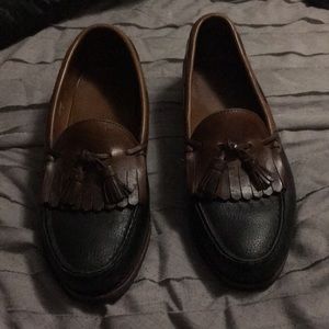 Brown Leather Slip Ons